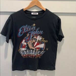 Daydreamer- Gray Elton John Rocket Man Tee